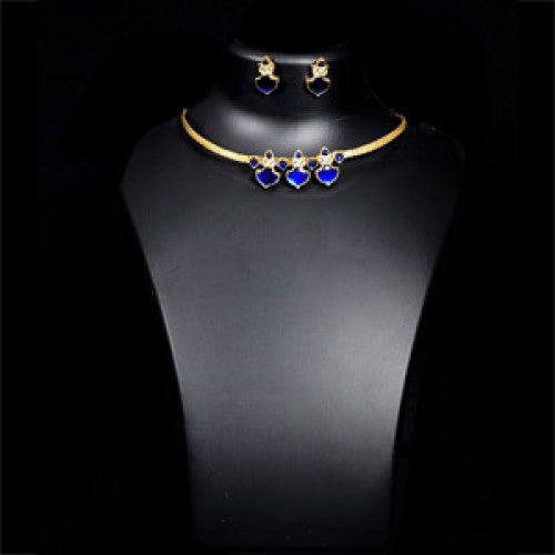 24 Kt Gold Foil Temple Jewellery Designer Necklace With Tops