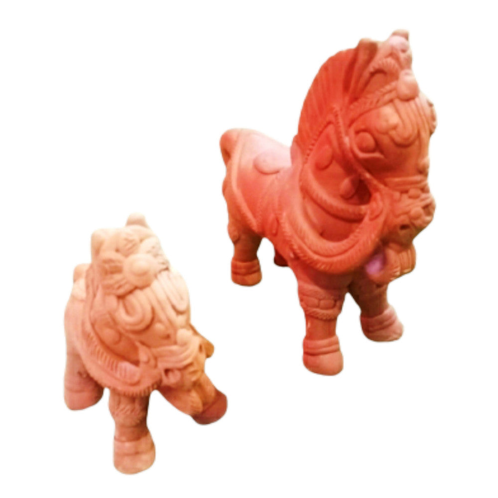 Terracota Horse & Pony set