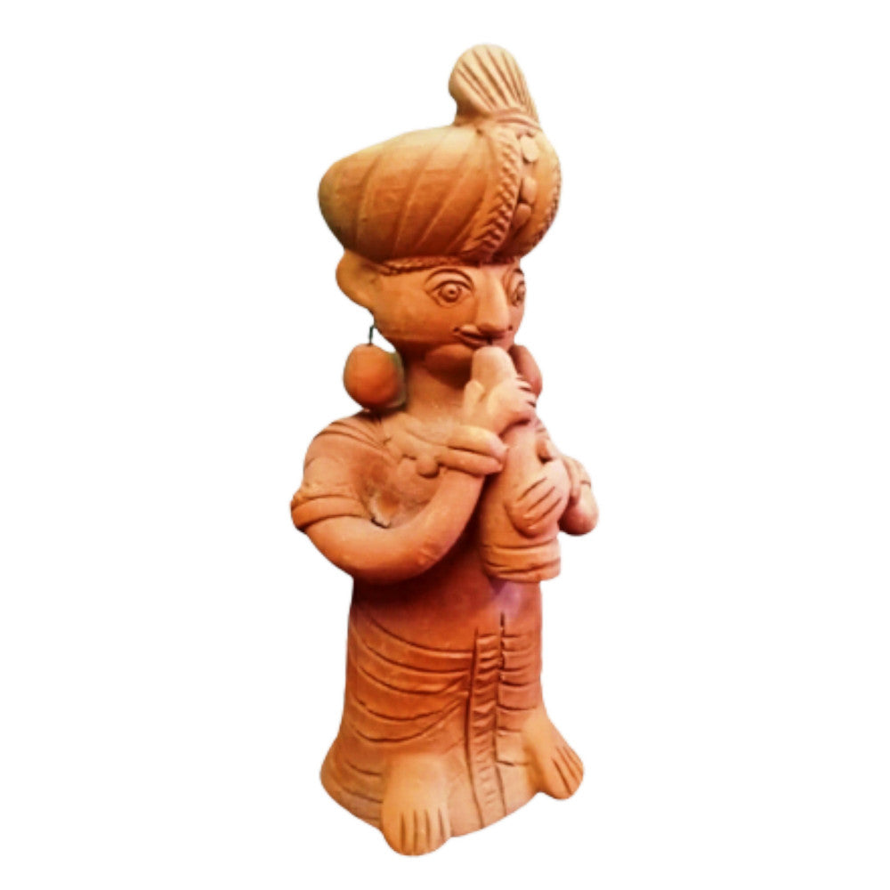 Terracota Man Playing shenai