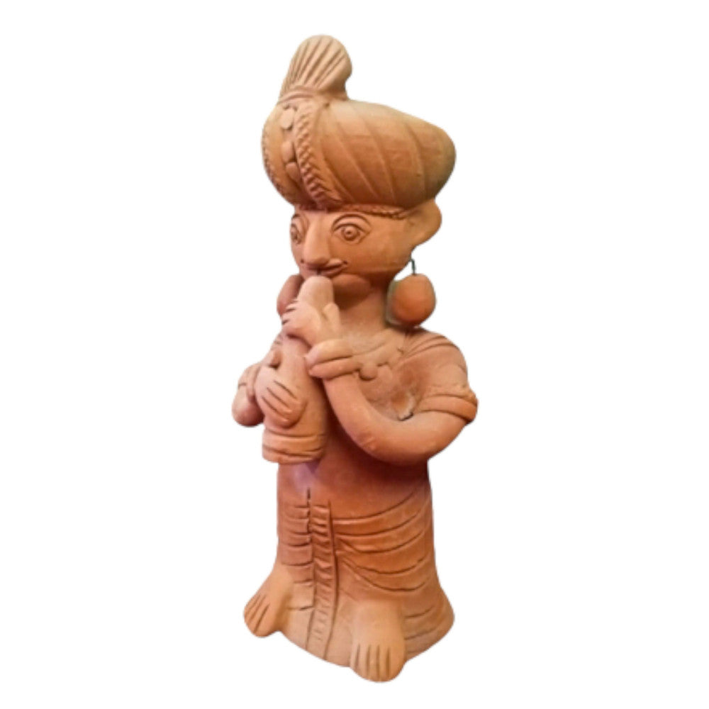 Terracota Man Playing shenai