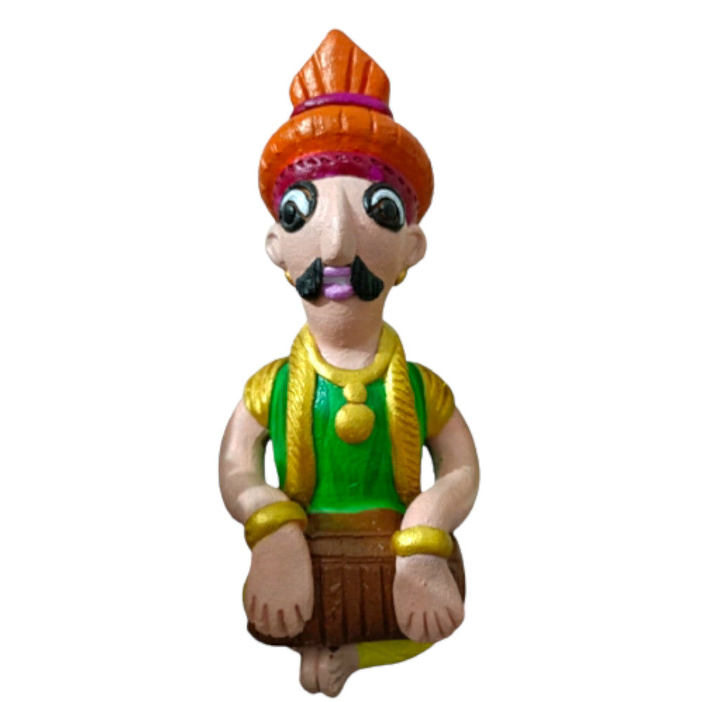 Terracota Village man (painted)