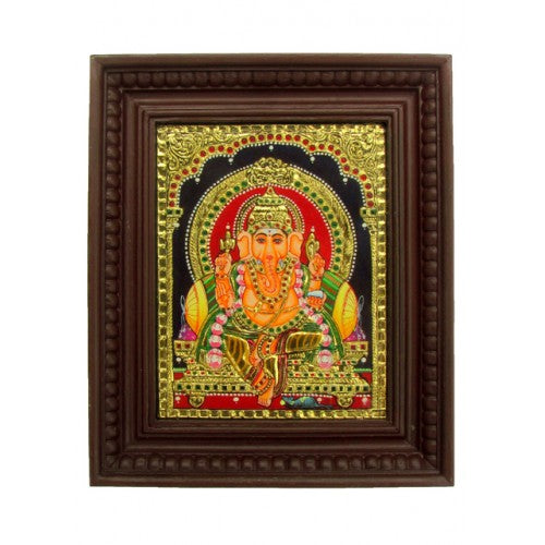 Traditional Thanjavur Paintings of Panjamuga Vinayagar (Panchmukh Ganesh)