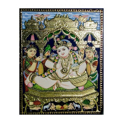 Traditional Thanjavur Paintings of Lord Krishna with Makkhan