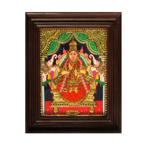 Traditional Thanjavur Paintings of Godess Gaja Lakshmi