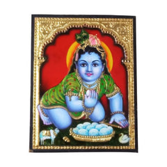 Thanjavur Painting Of Laddu-Gopal