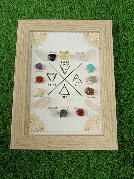The Buddha Crystal Wooden Frame