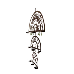 Three storied tribal candle stand