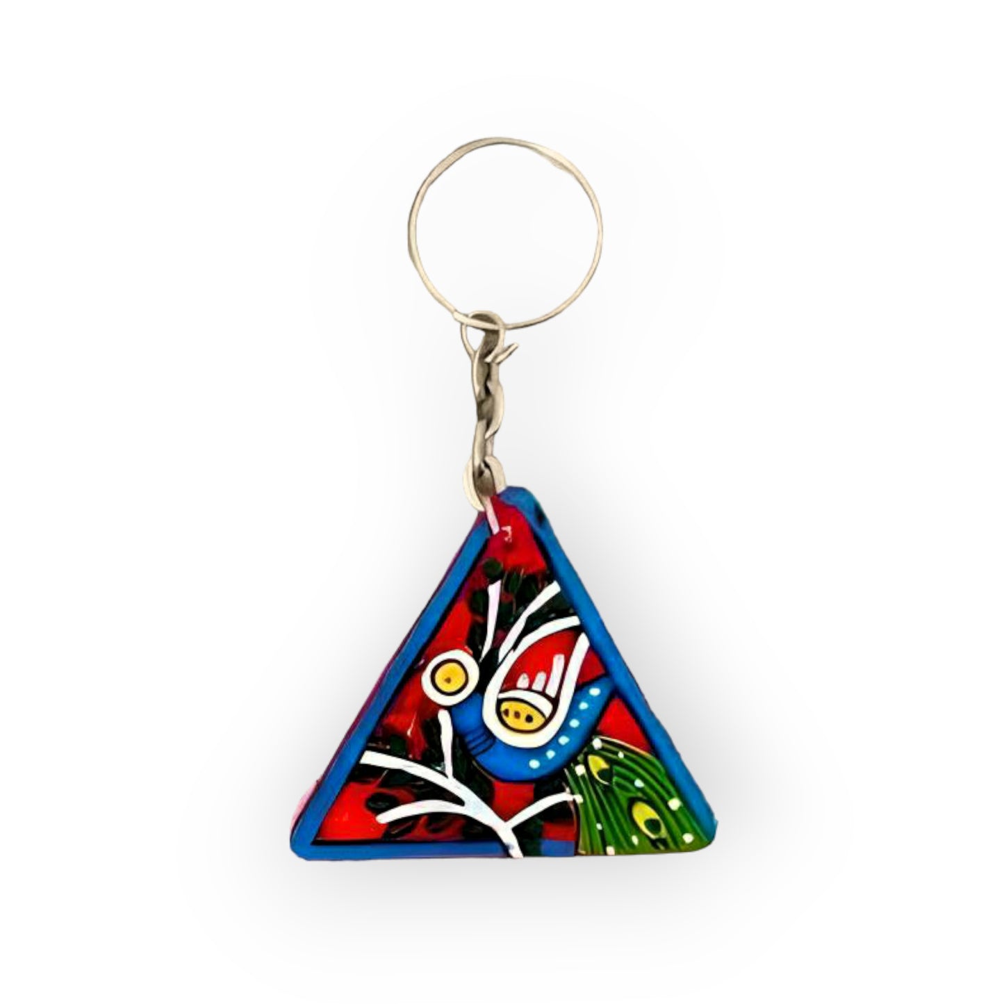 Tikuli Art Key Chain in TriangleShape