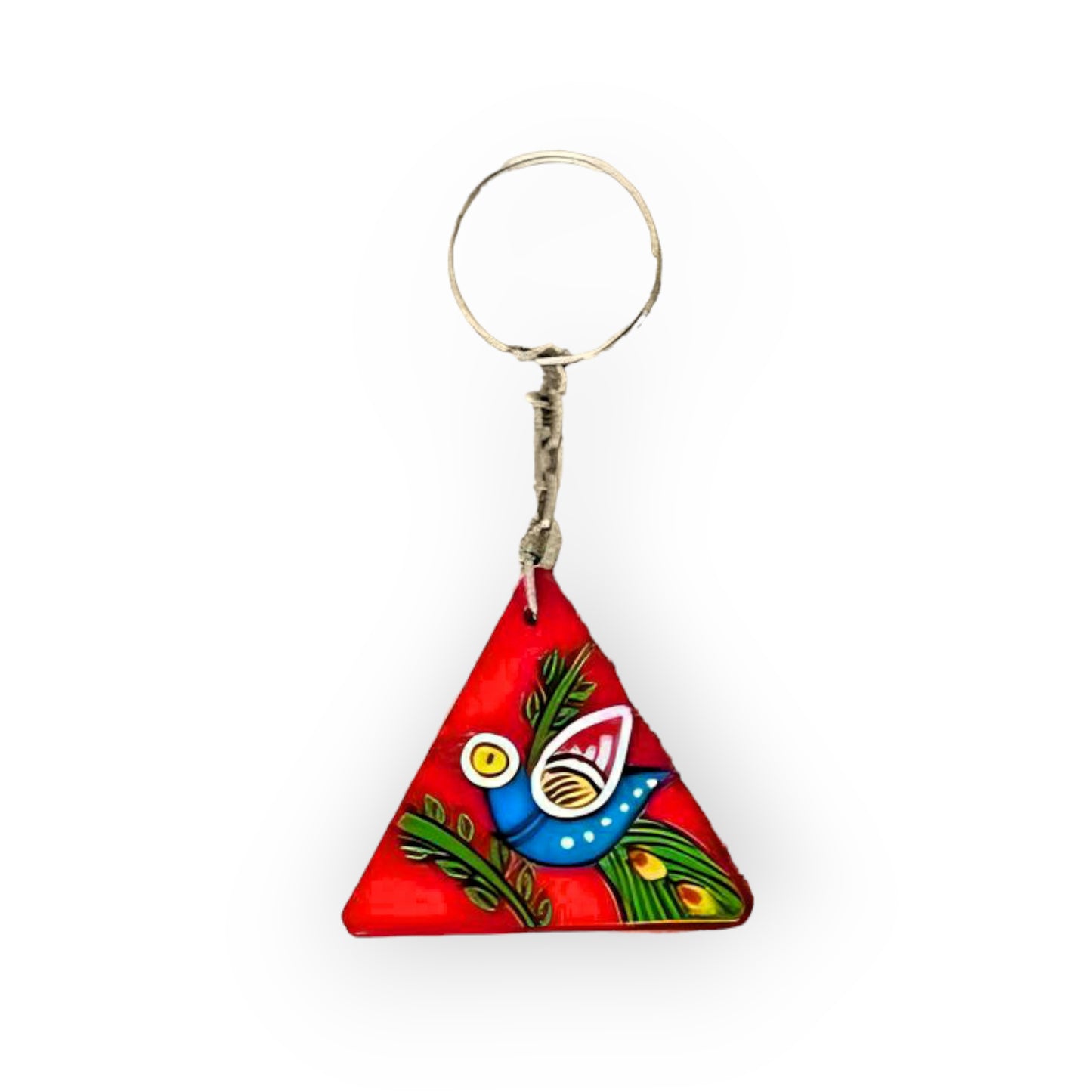 Tikuli Art Key Chain in TriangleShape
