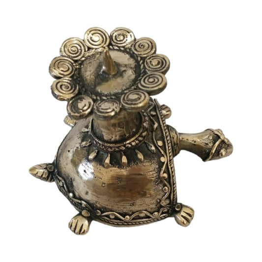 Tortoise Turning Right Candle Holder