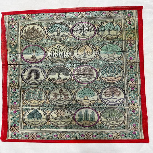 Tree Of Life Palm Leaf Engraving Patchithra (12x15inch)