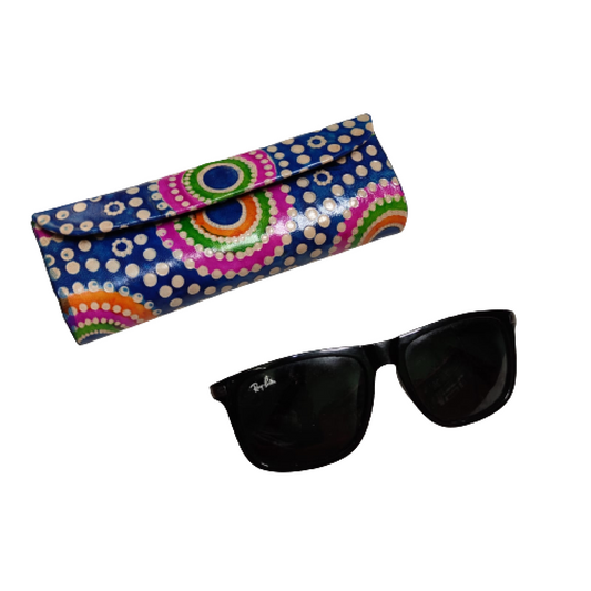 Trendy Blue & Pink Spectacle Case