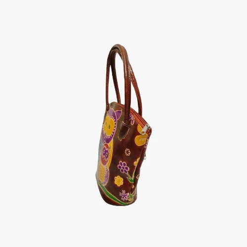 Trendy Bucket Shape Leather Handbag
