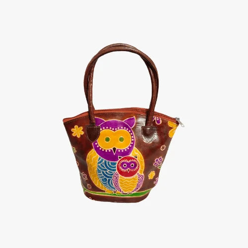 Trendy Bucket Shape Leather Handbag