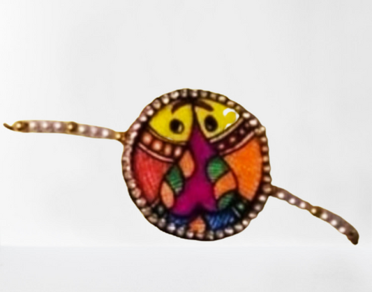 Trendy Fish Design Madhubani Rakhi