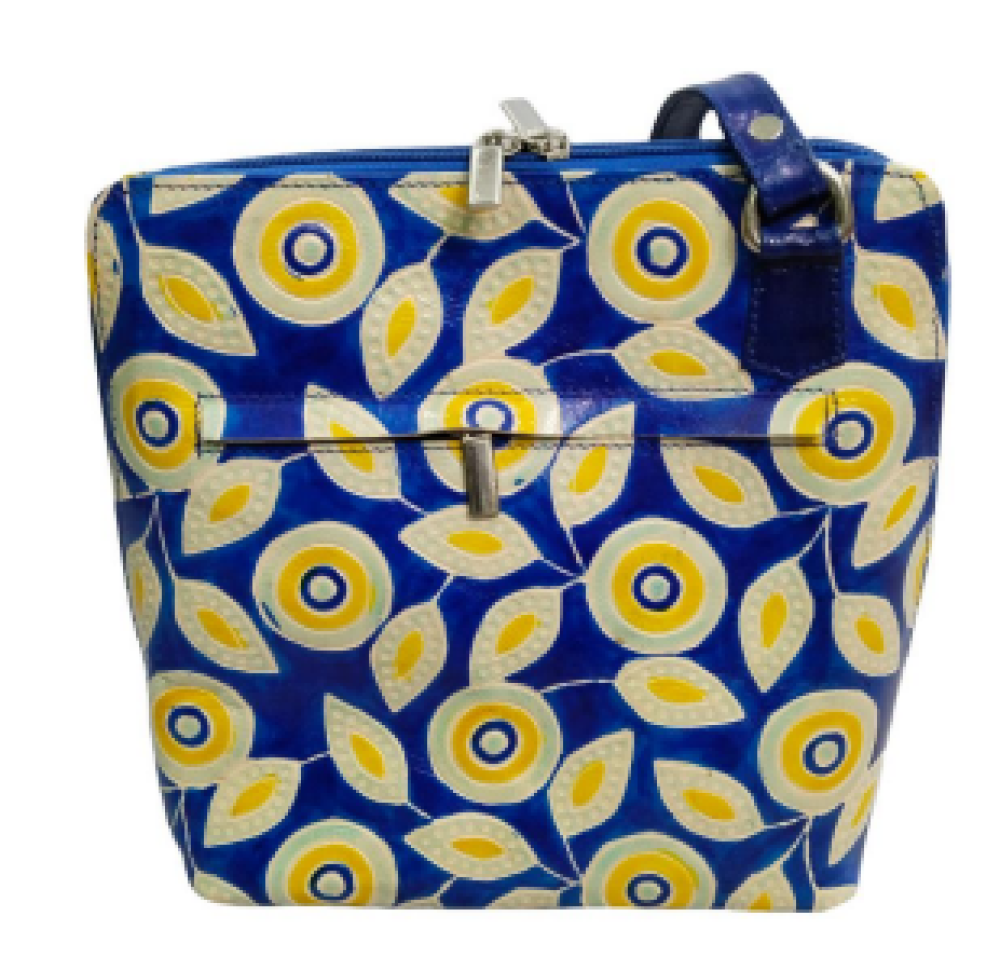 Trendy InkBlue Full Chain Sling Leather Bag