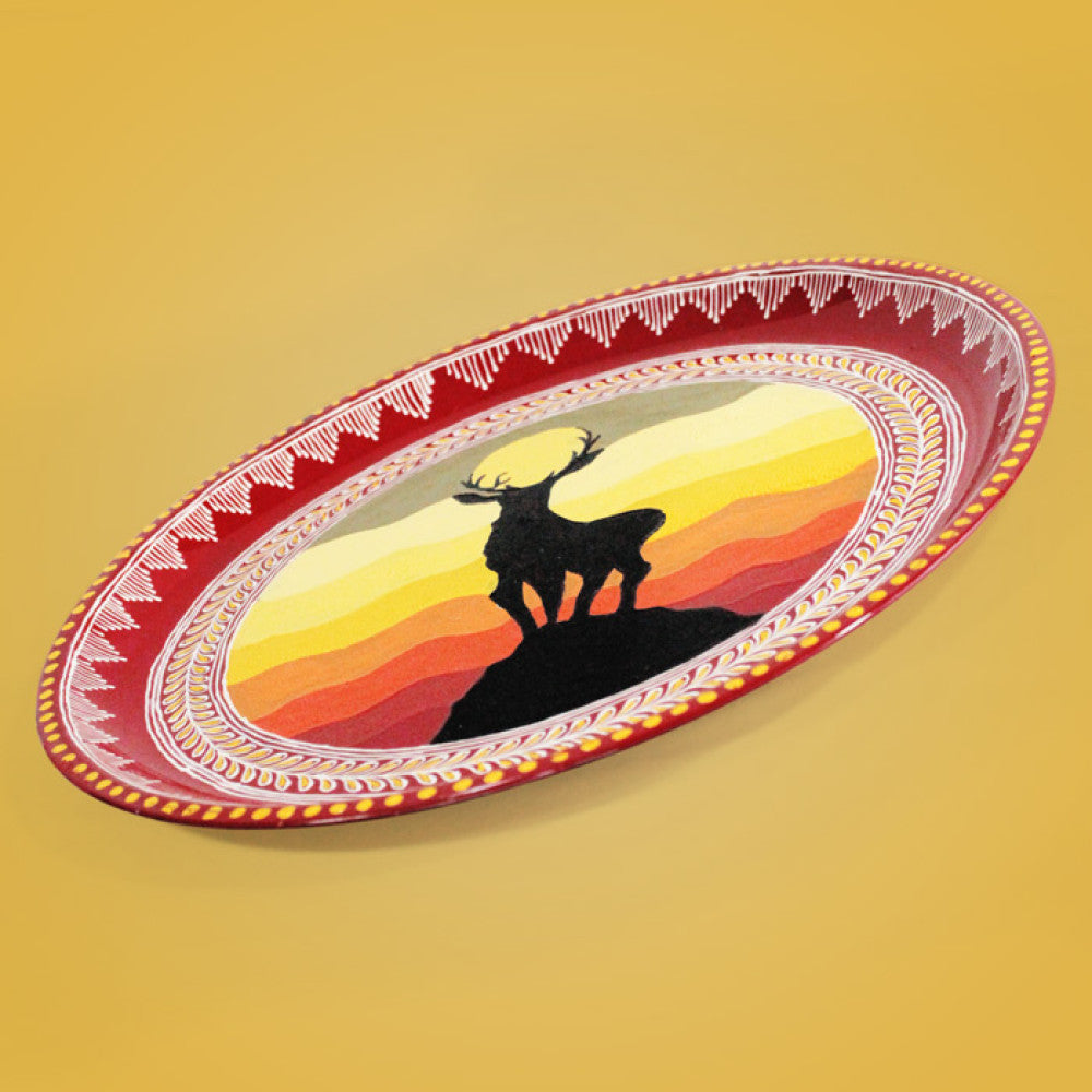 Uttarakhand Aipan Art Plate