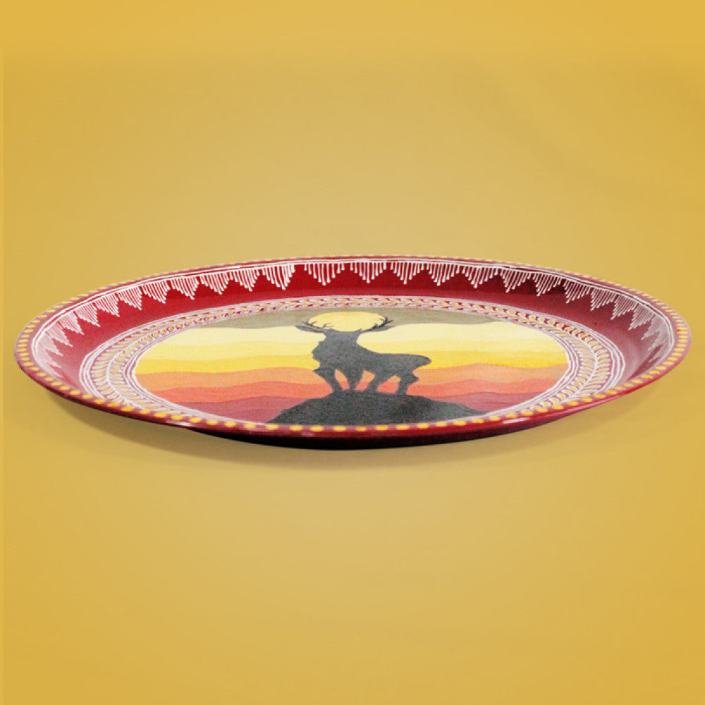 Uttarakhand Aipan Art Plate