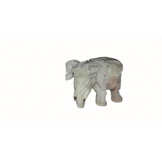 Decorative Elephant Varanasi Soft Stone Jali Work By Verma HandiCrafts