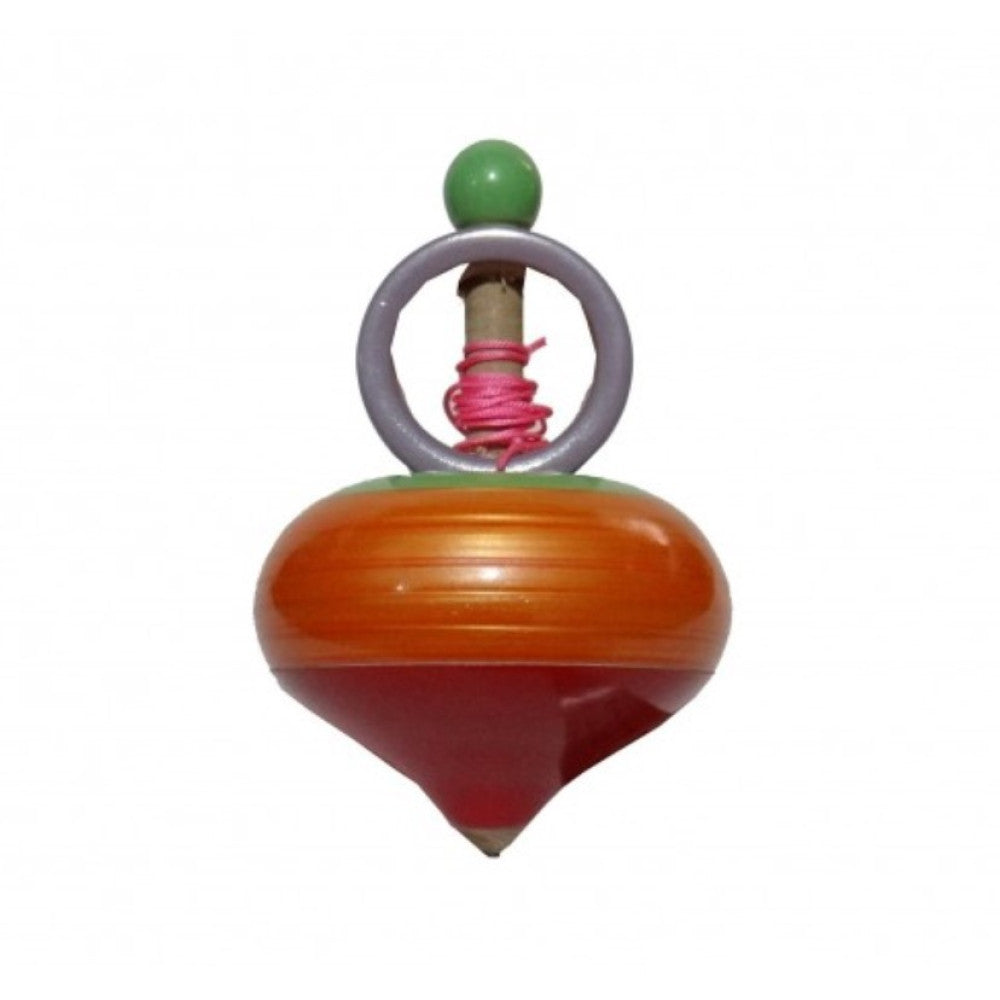 Varanasi Wooden Lacquerware & Toys Decorative Spinning Top (Lattu)