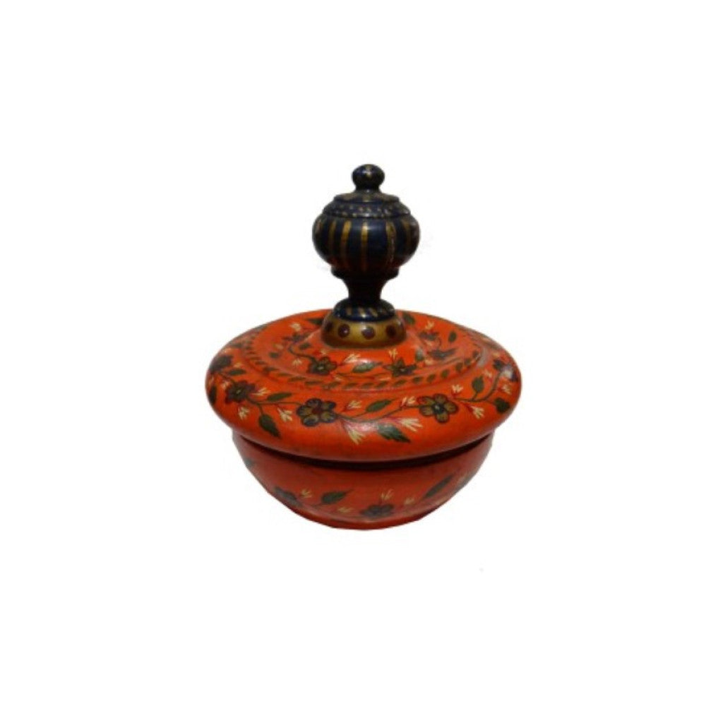 Varanasi Wooden Lacquerware & Toys Decorative Sindoor Box