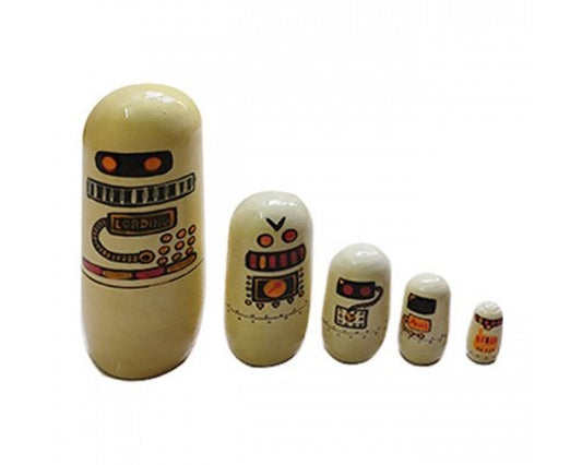 Varanasi Wooden Lacquerware Matryoshka Doll Set Of 5