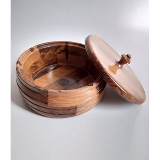 Varanasi Wooden Lacquerware & Toys Casserole/ Roti Box/ Chapati Box