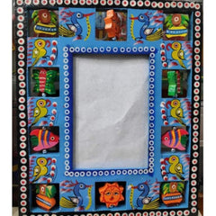 Varanasi Wooden Lacquerware Blue Color Photo Frame