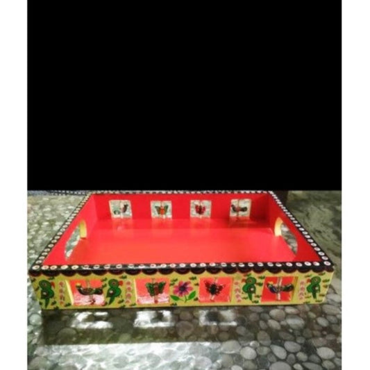 Varanasi Wooden Lacquerware & Toys Traditional Tray