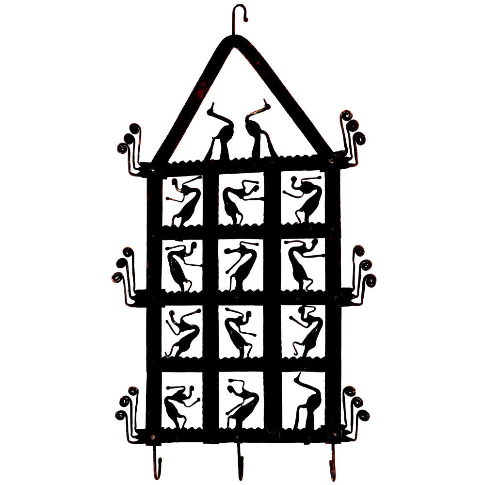 Bastar Iron craft hanger in Village house shape