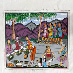Villagers Festivity Patchithra (10x12inch)