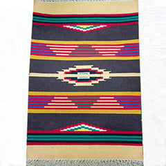 Handwoven Interlock Design Cotton Warangal Durries