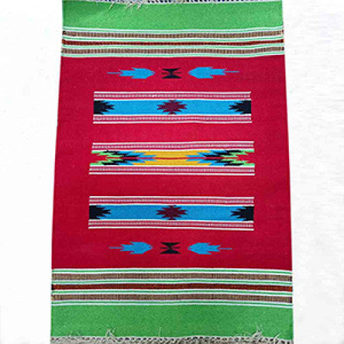 Handwoven Interlock Design Cotton Warangal Durries