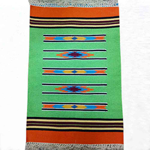 Handwoven Interlock Design Cotton Warangal Durries