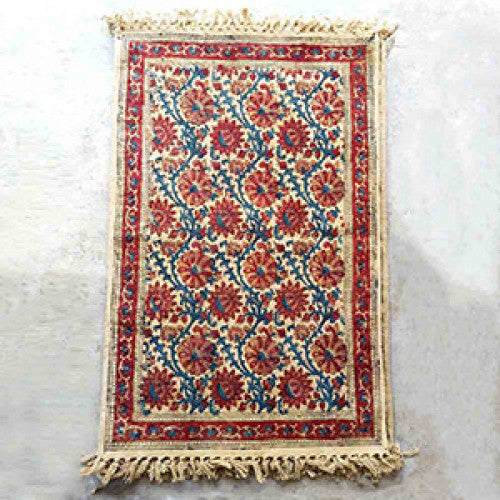 Handwoven Kalamkari Design Cotton Warangal Durries