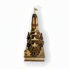 Wooden Handcarved Ayodhya Lord Ram Janmabhoomi Temple Model