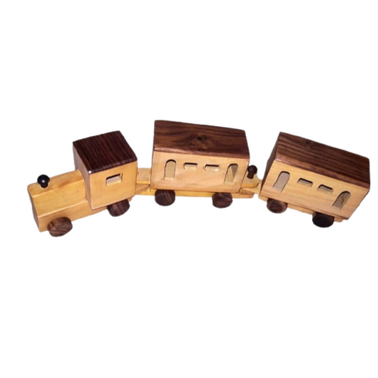Wooden Toy Train Set