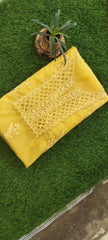 Yellow Salwar Chikankari Hand Embroidery