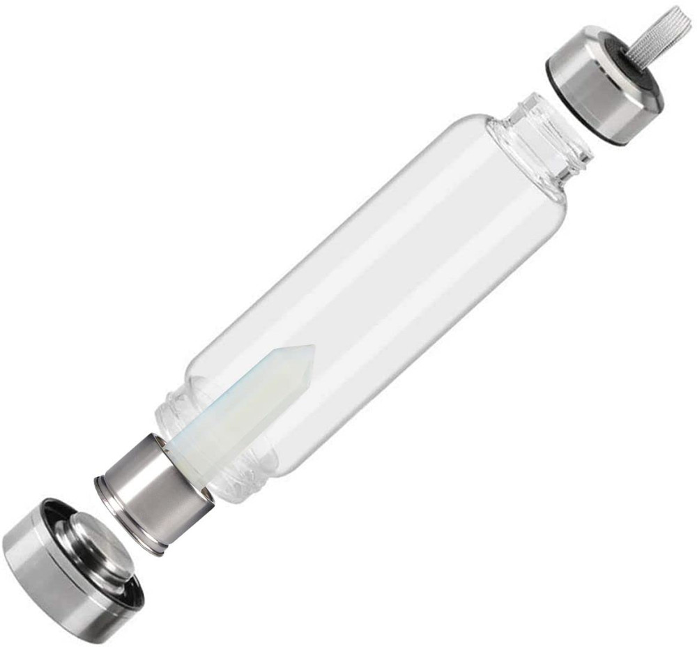 Clear Quartz Crystal infused Water Bottle - 0