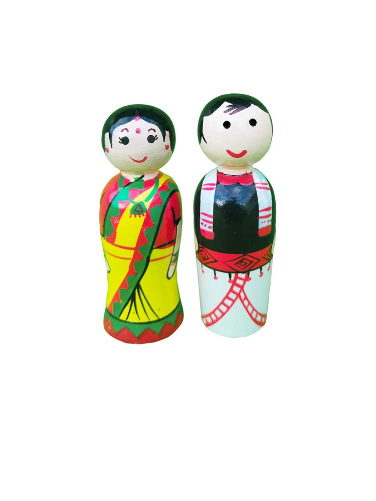 Assam Couple Doll