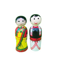 Assam Couple Doll