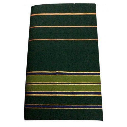 Balaramapuram Handloom Designer Dark Green Cotton Saree