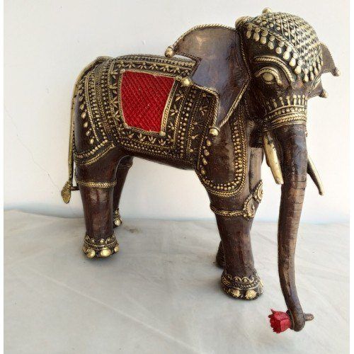 Buy Online Bastar Dhokra Traditional Handmade Elephant Showpiece