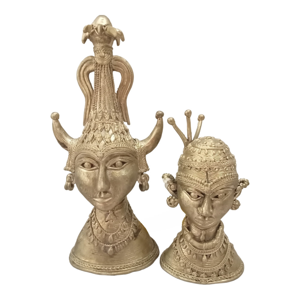 Bastar Metal Craft Head Pair Style 1