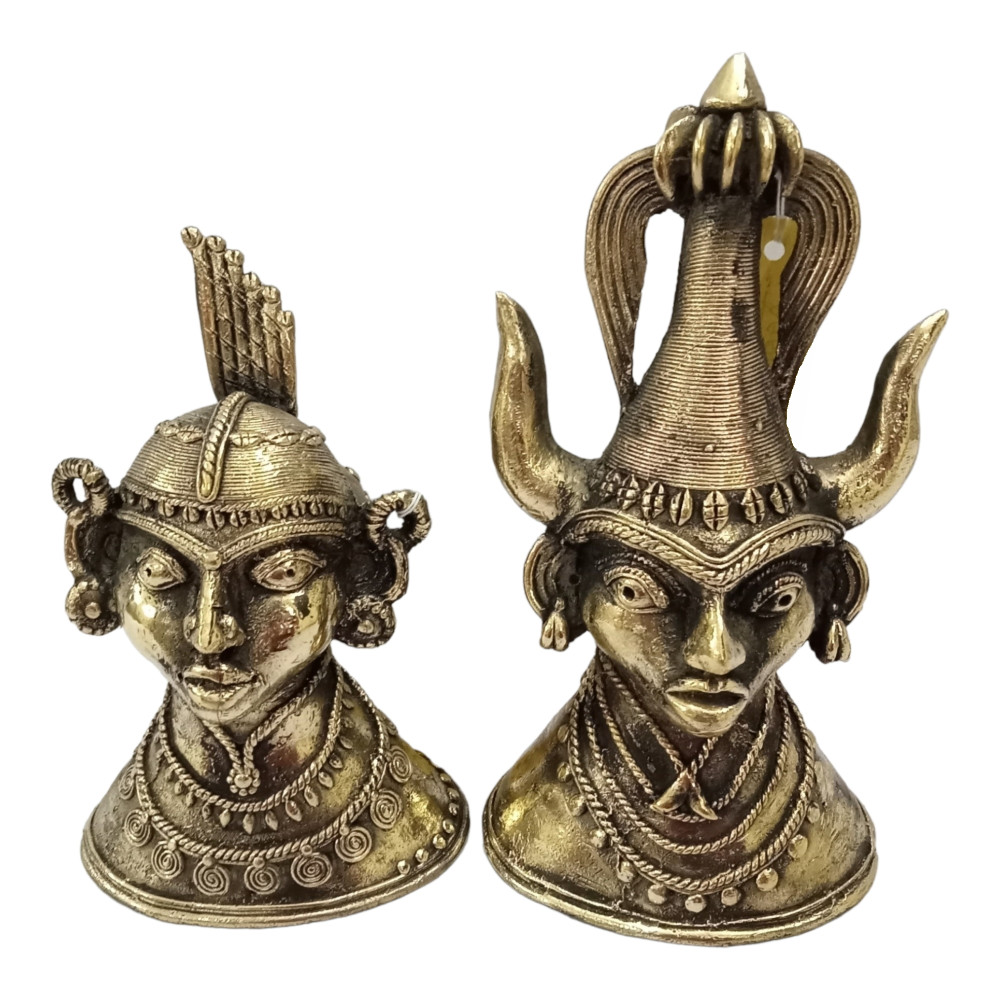 Bastar Metal Craft Head Pair Style 2