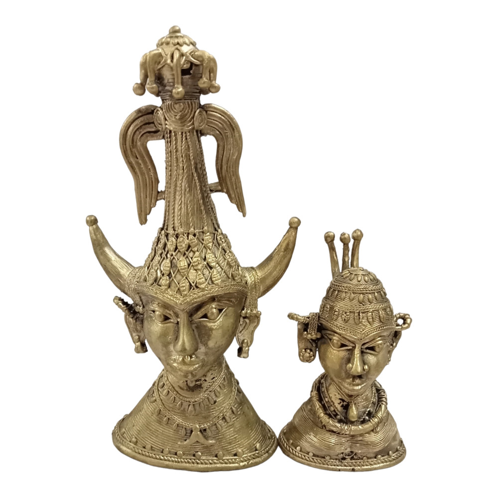 Bastar Metal Craft Head Pair Style 3