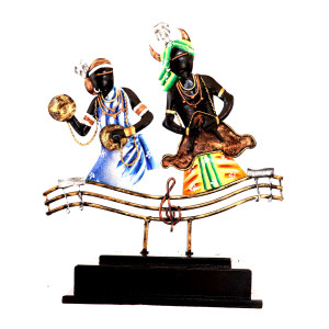 Bastar tabletop art - Dancers on melody figurine