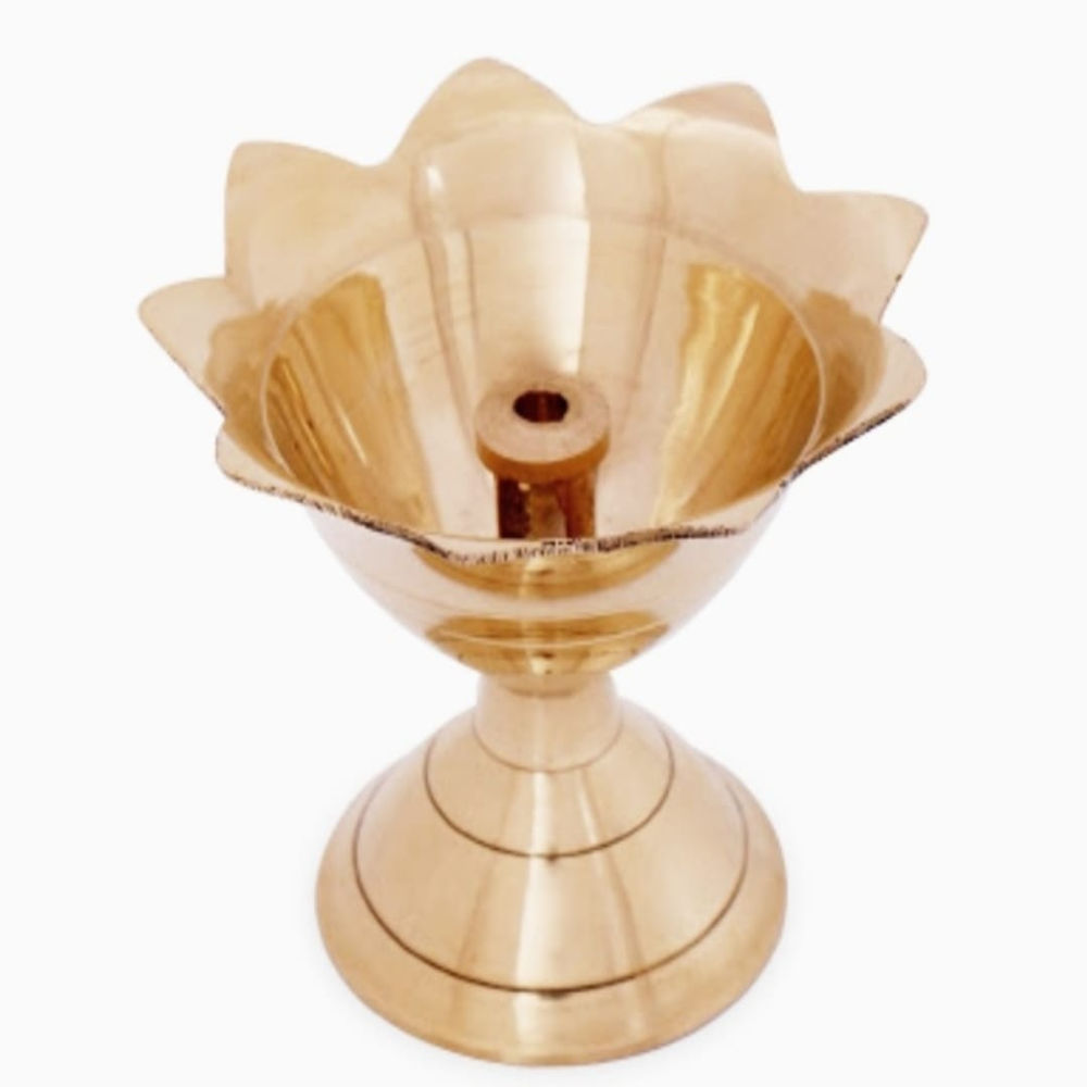 Beautiful Golden Brass Fancy Payali Jyoti set of 2 ( Style 2 )