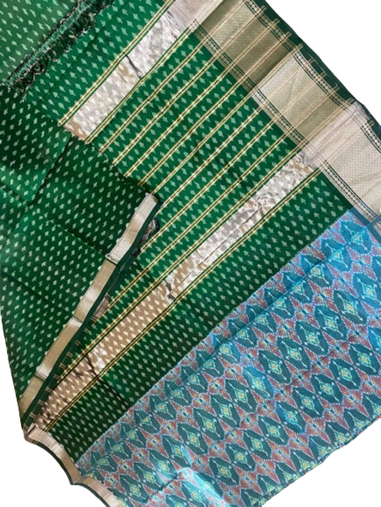 Handwoven Telia Rumal Cotton Saree - Seerat