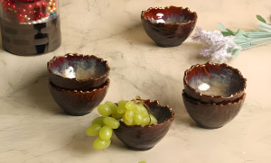 Beautiful Handmade Rice Bowl set of 6 Pieces 3.5